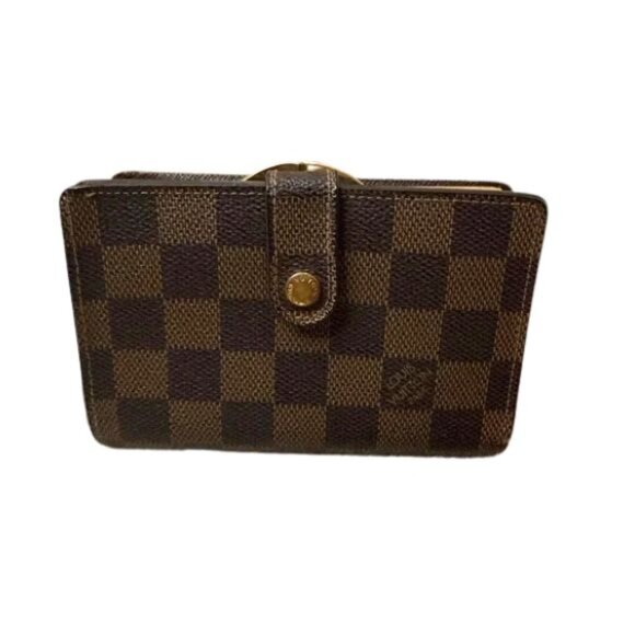 Louis Vuitton Damier Brown Kisslock Wallet - Picture 1 of 15